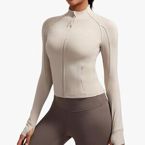 CRZ Yoga Cropped Butterluxe Waist Length Jacket